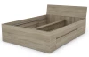 Postel se zásuvkami Carlos 140x200, dub sonoma