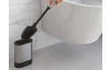 WC štětka plochá se stojanem Cleany, nerez