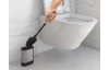 WC štětka plochá se stojanem Cleany, nerez