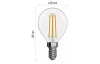 LED žárovka Filament mini globe, E14, 3,4 W, 470 lm