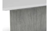Jídelní stůl Paulo 160x90 cm, bílý/beton, rozkládací