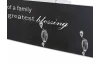Nástěnný věšákový panel Family, bílý/černý