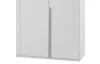 Šatní skříň New York D, 225 cm, bílá/bílý lesk