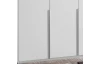 Šatní skříň New York D, 225 cm, bílá/bílý lesk