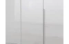 Šatní skříň New York D, 180 cm, bílá/bílý lesk