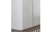 Šatní skříň New York D, 180 cm, bílá/bílý lesk