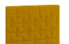 Postel Morty 180x200 cm, hořčicově žlutá látka, s matracemi