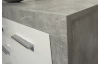 Komoda Stone 152 cm, beton/bílá