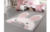 Dětský koberec Diamond Kids 120x170 cm, šedý motiv zajíček