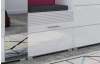 Předsíňová lavice s botníkem Linus, bílá lesk