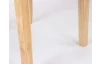 Jídelní židle s prošitím Kiki, světle šedá látka