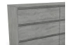 Široká komoda Carlos, šedý beton, 150 cm