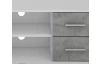 TV stolek Oskar TV, bílý/beton, 120 cm