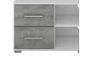TV stolek Oskar TV, bílý/beton, 120 cm