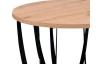 Kulatý odkládací stolek Mella, 50 cm, dub artisan
