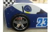 Dětská závodní postel Energy 90x200 cm, modré auto s osvětlením