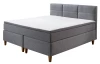 Postel boxspring Ardi 180x200 cm, šedá tkanina