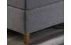 Postel boxspring Ardi 180x200 cm, šedá tkanina