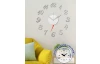 Nalepovací hodiny 35 cm, stříbrné