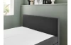 Postel boxspring Aston 160x200 cm, antracitově šedá látka