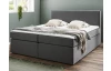 Postel boxspring Aston 160x200 cm, středně šedá látka