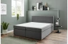 Postel boxspring Aston 160x200 cm, středně šedá látka
