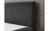 Postel boxspring Aston 180x200 cm, antracitově šedá látka