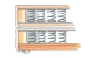 Postel boxspring Aston 180x200 cm, antracitově šedá látka