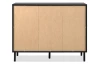 Komoda Monea 118 cm, černá/dub artisan