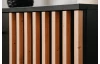 Komoda Monea 118 cm, černá/dub artisan