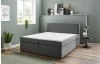 Postel boxspring Aston 180x200 cm, středně šedá látka