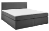 Postel boxspring Aston 180x200 cm, středně šedá látka