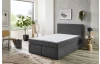 Postel boxspring Aston 120x200 cm, antracitově šedá látka