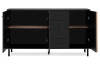 Široká komoda Monea 160 cm, černá/dub artisan
