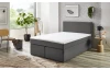 Postel boxspring Aston 120x200 cm, středně šedá látka