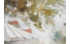 Ručně malovaný obraz Romantika 150x50 cm, výrazná struktura