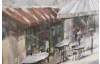 Ručně malovaný obraz Romantika 150x50 cm, výrazná struktura