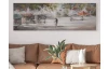 Ručně malovaný obraz Romantika 150x50 cm, výrazná struktura