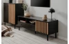 TV skříňka Monea, černý/dub artisan