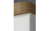 Vitrína Tuluza 66,5 cm, bílý lesk/dub artisan