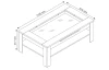Konferenční stolek se zásuvkou Roman, bílý