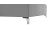 Postel Moosa 180x200 cm, světle šedá látka