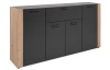 Široká komoda Santio 162 cm, dub artisan/antracit