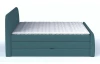 Postel boxspring Fresco 180x200 cm, petrolejová látka